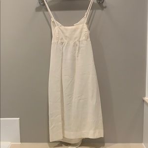 White linen dress